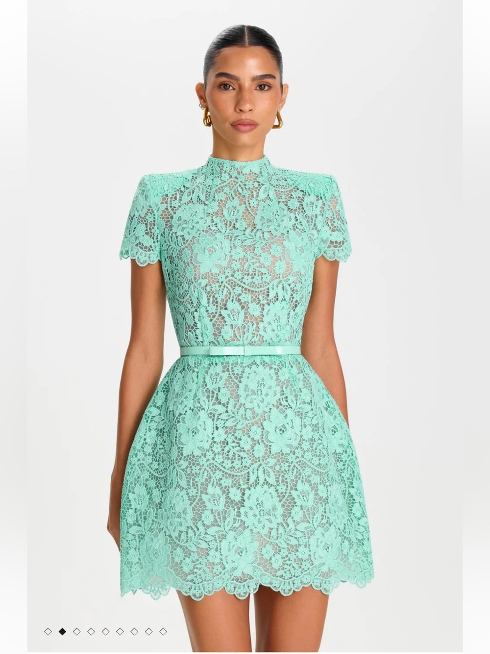 new Nadine Merabi Milly Mint lace dress